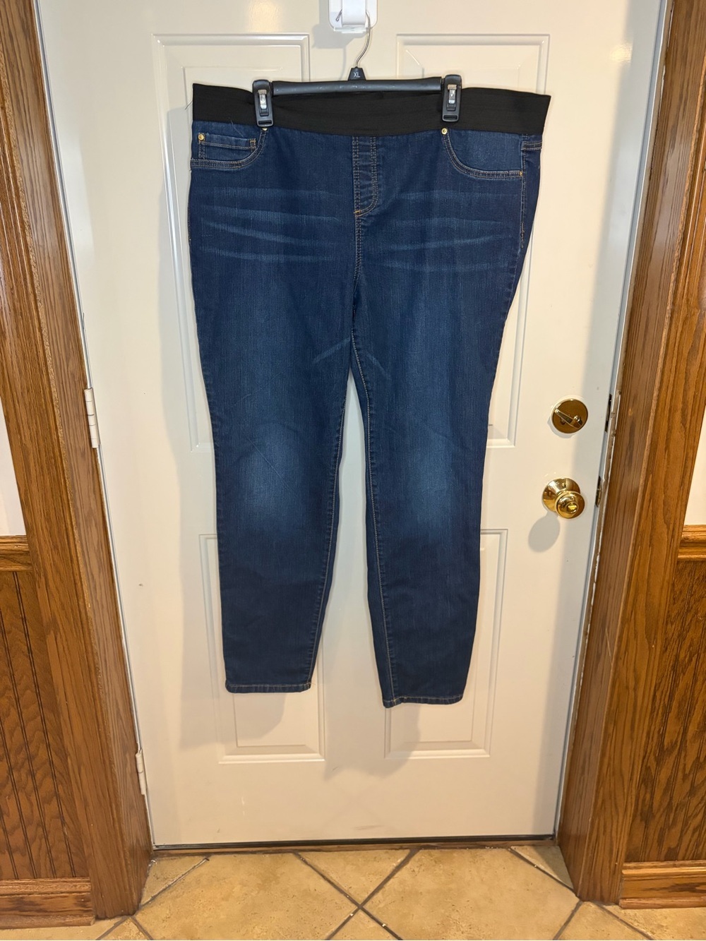 INC International Concepts Pull-On Skinny Jeans Size 20W Dark Wash
